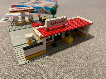 Lego 377 benzinka shell + krabica + návod 100% komplet set - 7