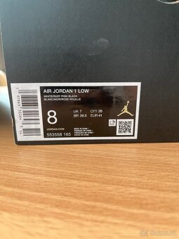 Air Jordan 1 Low white/rust pink- black - 7