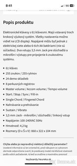 Elektronické klávesy MAX Music KB1 set s 61 klávesmi - 7