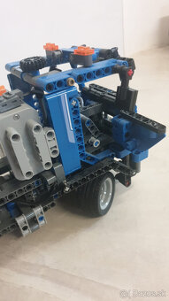 Skladačka- Nákladný voz s kontajnerom na chlp rovnake s lego - 7