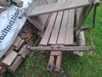 Predám starožitné konské sane rozmer Dlžka-271 výška104cm ší - 7