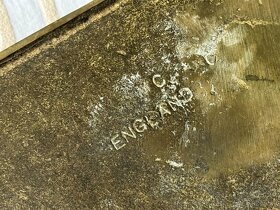 Kůň u ohrady velké anglické staré těžítko z mosazi 2,9 kg - 7