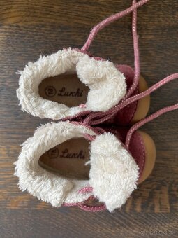 Barefoot detské zimné topánky Lurchi - Ferdi Wildberry pink - 7