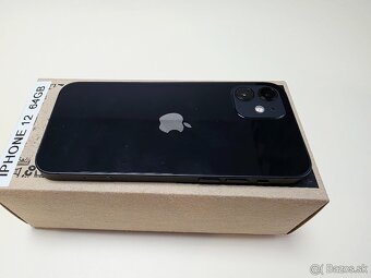 APPLE IPHONE 12 64GB BLACK,ZDRAVIE BATERKY 100% - 7