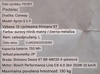 E bike Conway Xyron S 5.9 - 7