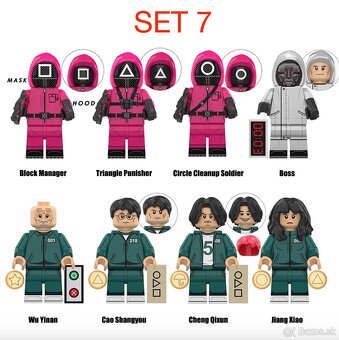 Mix postavičiek - typ lego - nové, nehrané - 7