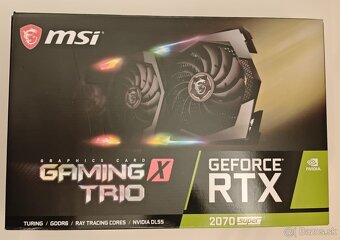 Predám MSI GeForce RTX 2070 SUPER GAMING X TRIO - 7