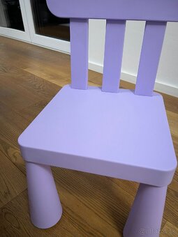 Detsky nový IKEA stolík, stolička, taburet MAMMUT - 7