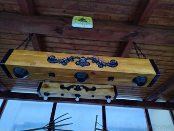 Lustre drevený hranol - 7