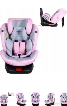 Nová autosedačka FARO 40-150cm,,ISOFIX, otočná... - 7