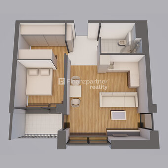 2 izbový byt 46,8 m² v novom projekte, Mlynárce, Nitra - 7