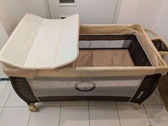 Cestovná postielka Lionelo Sven Plus (hnedá) - 7