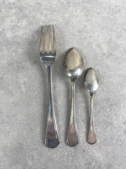 Strieborný príbor pre 6os. v štýle Art deco - 7