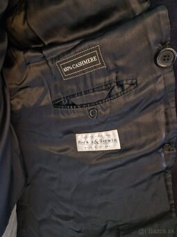 Pánský dlouhý kabát Berwin & Berwin - 100% Cashmere (L)  Dob - 7