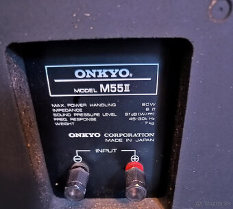 Prodám reprobedny-ONKYO M55II-TOP STAV - 7