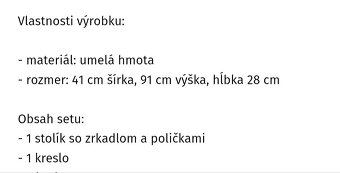 Kozmetický stolík Barbie - 7
