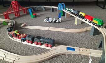 dreveny vlacik, drevena zeleznica, detska zeleznicka - 7