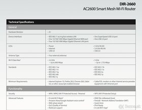 Predám wifi router DLink AC2660 Smart 2,4 a 5 GHz - 7
