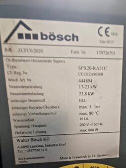 Predám olejový kotol Bosch - 7