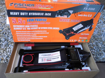 Nizkoprofilovy hydraulický Zvihak 5.5T- 75-500mm Kraft - 7