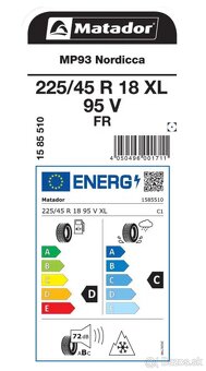 Nové zimné gumy MATADOR MP93 NORDICCA 225/45 R18 95V - 7