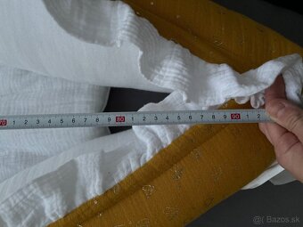 Mušelínové hniezdo pre bábätko 90/60 cm, horčicová - 7