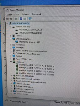 PC HP i5 6500 4jadro,16GB DDR4,HD530,120GBSSD,1TB - 7