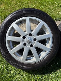 Predám originálne VW alu disky R16 + letné pneumatiky Hankoo - 7