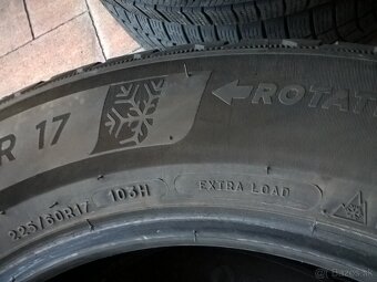 2 ks ZIMNÉ PNEU 225/60 R17 103H XL MICHELIN cca 7 mm DOT2820 - 7