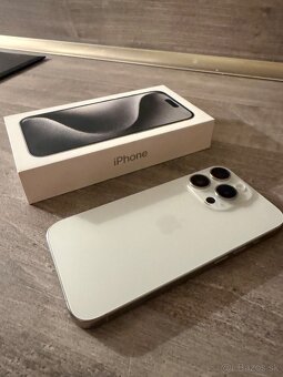 Iphone 15 Pro 512 GB biely ako nový bez škrabancov. - 7