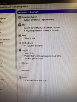 Počítač Dell OptiPlex 790 – i3-2120 / LINUX MX / 4GB / 250HD - 7