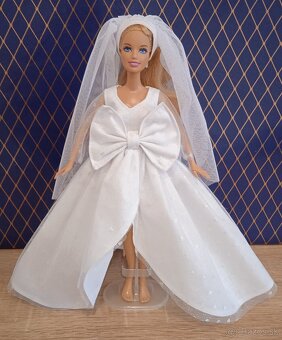 Barbie -svadobne šaty pre Barbie - 7