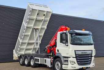 DAF CF 530 - 8x4 – Sklápěč/Valník+HR-FASSI 27,5 t/m – EURO 6 - 7