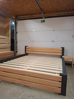 Manželská posteľ- masiv - 7