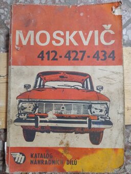 Kniha Moskvic 412 427 434 a katalog nahradnych dielov - 7