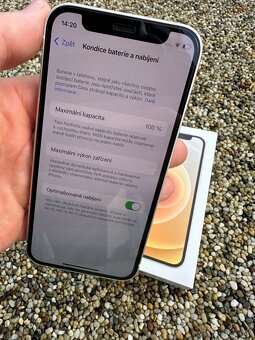 iPhone 12 mini 128GB - baterie 100% white - 7