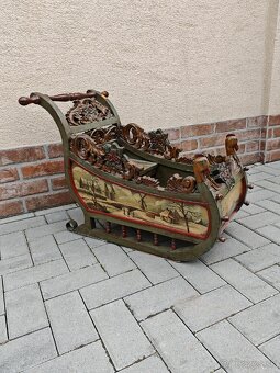 Starožitne drevené sane - 7
