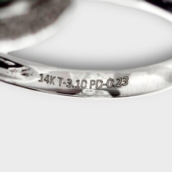 Luxusný zlatý prsteň s mohutným Turmalínom a diamantami - 7