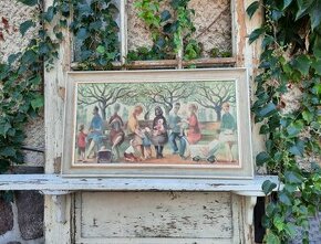 Retro obraz Na jarnom slnku, makramé... - 7