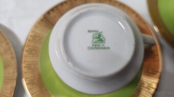 Sada šálok, kávová súprava Bohemia Czechoslovakia - 7