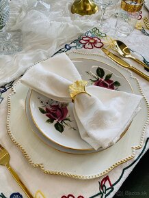 Krásna retro obedová súprava,posielam bezpečne kuriérom - 7