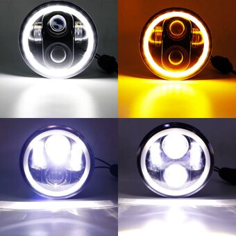 LED Svetlá 143mm - Zetor (angel eyes) - 7