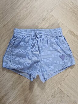 Guess cierne a modre logovane sortky - 7