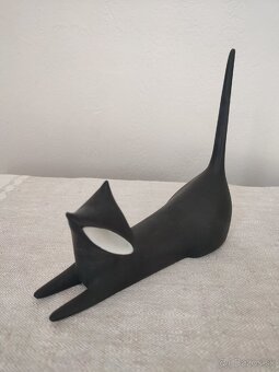 Royal dux čierna mačka brusel porcelánová soška

 - 7