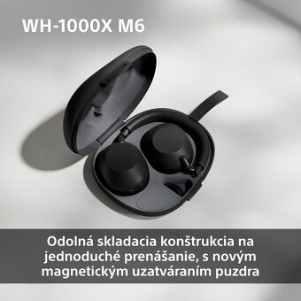 Nové bezdrôtové slúchadlá Sony WH-1000XM6 + PUZDRO - 7