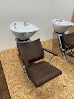 Kadernícke umývadlo – pohodlné sedáky, hlboká misa - 7