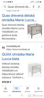 Quax drevená detská ohrádka Marie Lucca 100x80x85 cm - 7