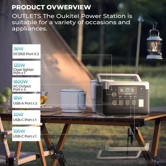 Nabíjacia stanica Oukitel P1000 Plus 1024wh Lifepo4 - 7