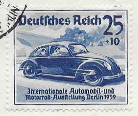 Predám kartu s nalepenými orig..pošt.známkami Deutsche Reich - 7