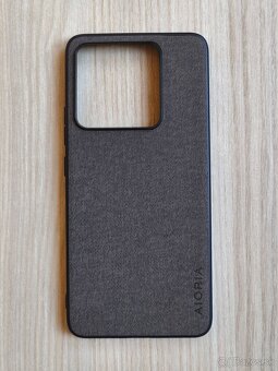 Luxusný slim textilný kryt na Xiaomi 14T / 14T Pro Šedý - 7
